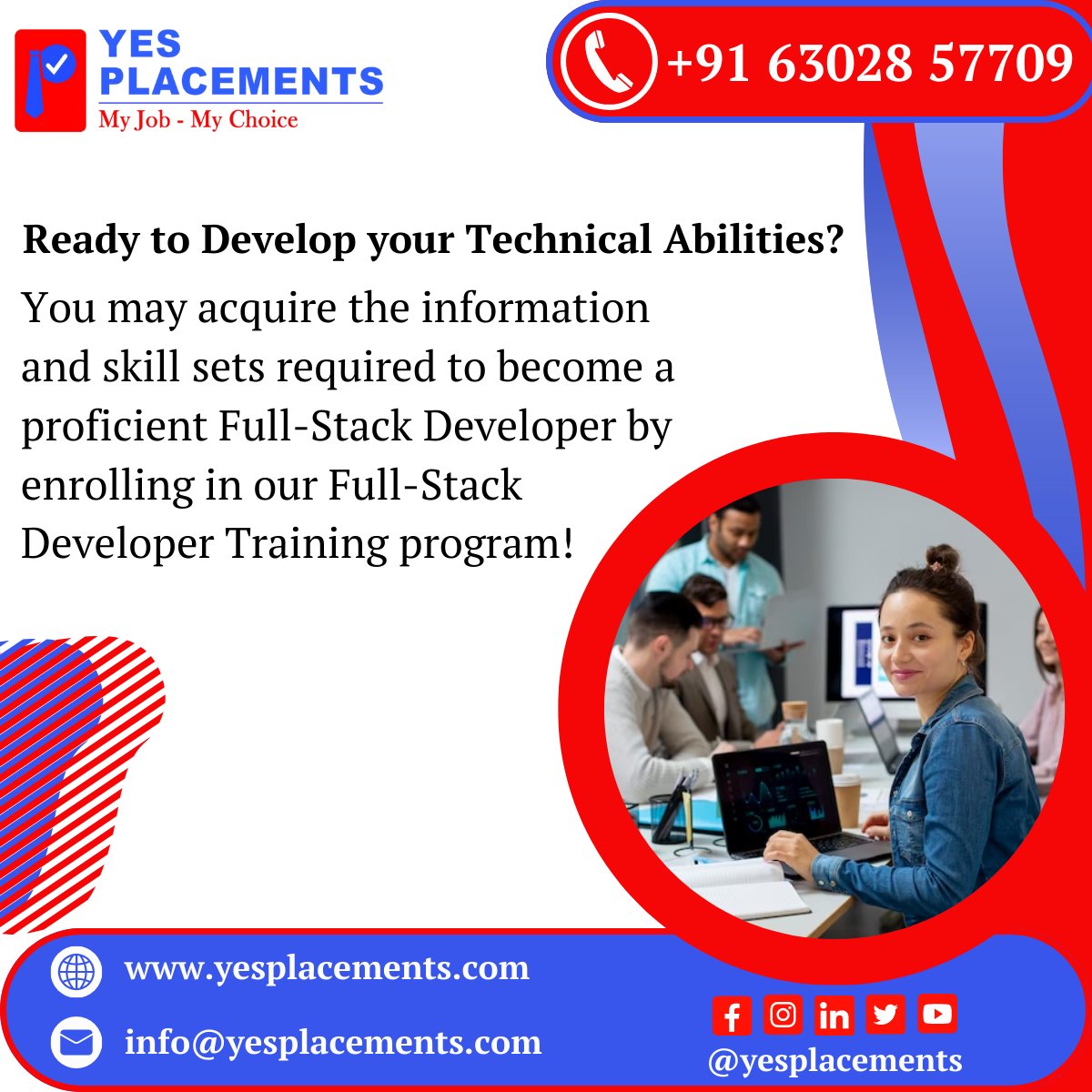 yes_placements's tweet photo. Ready to Develop your Technical Abilities?
You may acquire the information and skill sets required to become a proficient Full-Stack Developer by enrolling in our Full-Stack Developer Training program!
SIGN UP NOW
📷+91 63028 57709
📷 https://t.co/buebY4cOmz https://t.co/72iDQ8964J