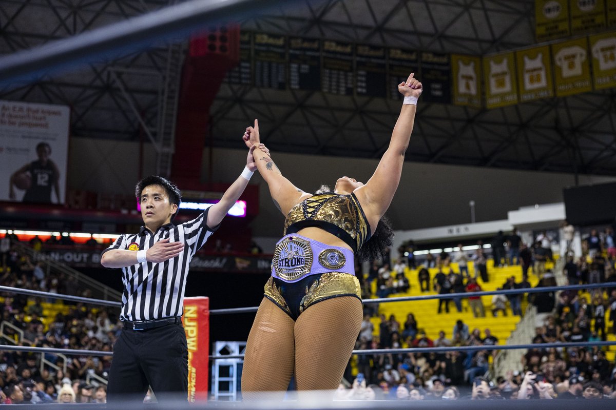 njpwglobal's tweet image. #andFIRST

Congratulations to Willow Nightingale, the first ever #njpwSTRONG Women's Champion!

Order the #njresurgence replay NOW!

njpwworld.com/p/ppv_00650_1_1