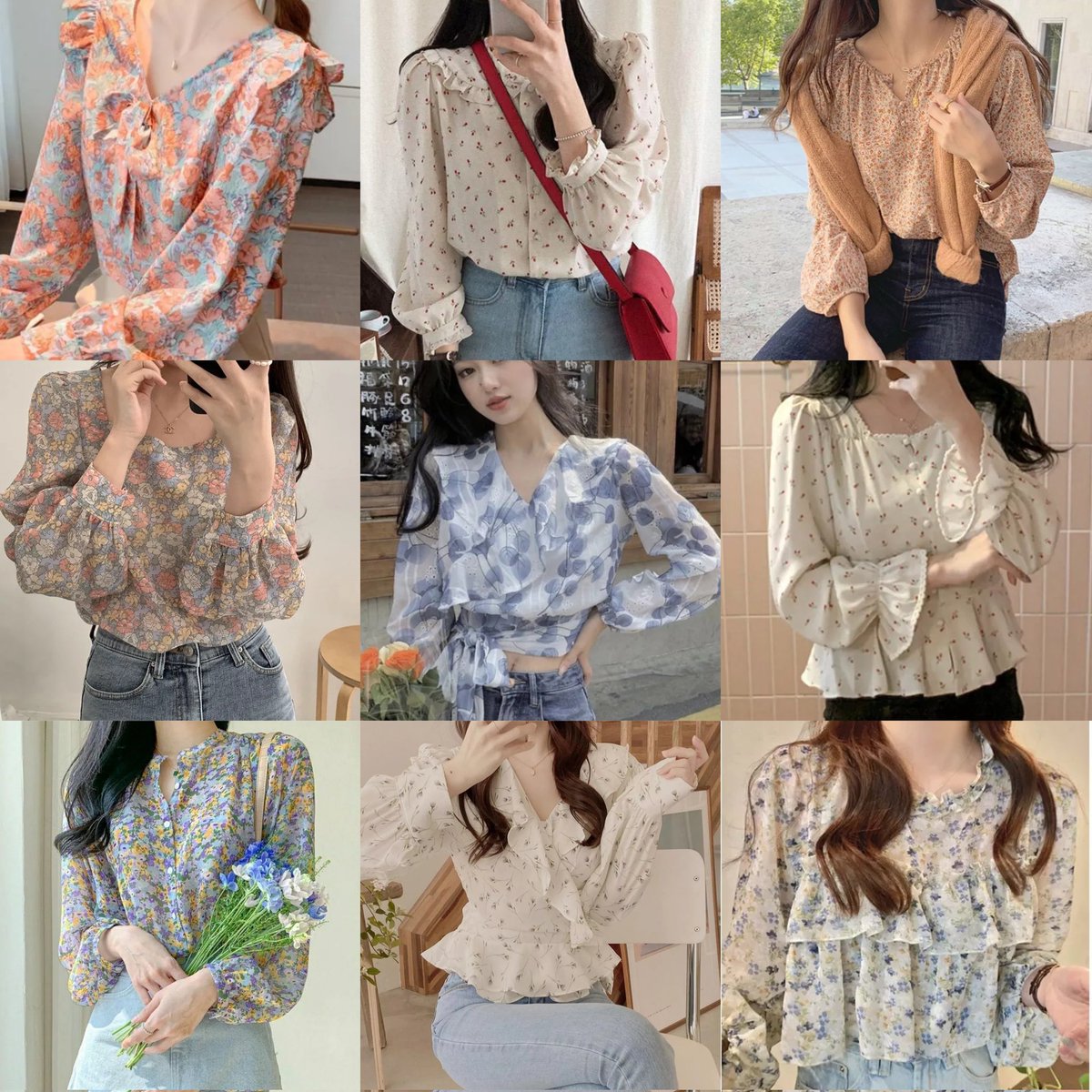 SweetSourPink's tweet photo. KOREAN FLORAL BLOUSE IDEAS🌼

• a thread • https://t.co/5KCTJu9DYQ