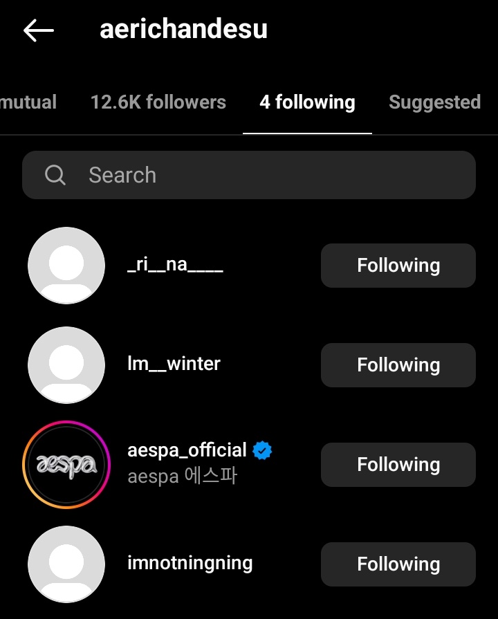 AESPA PERSONAL IG 🦊🐱 on Twitter: