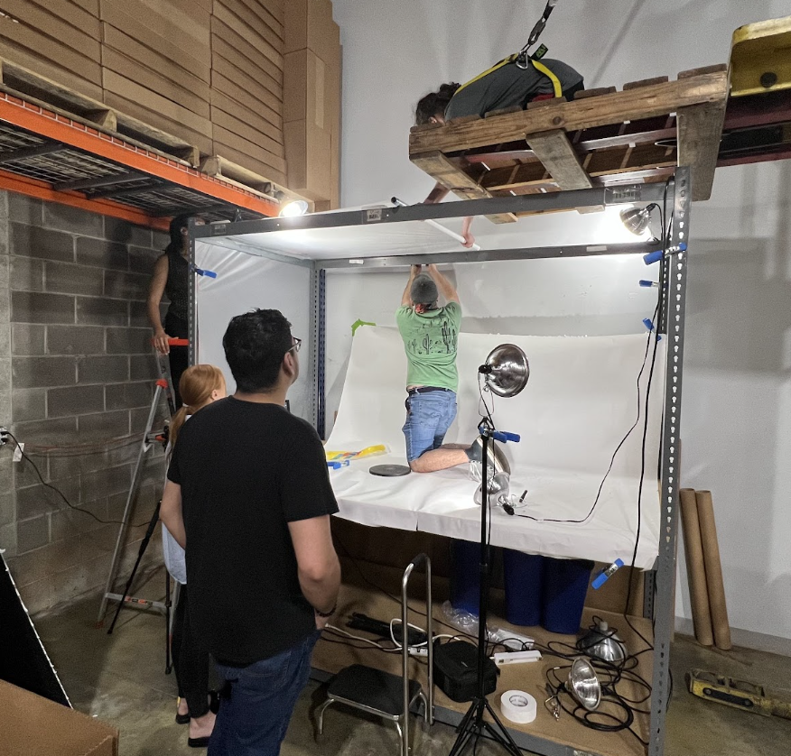 IntelecaIT's tweet photo. Coming Soon! 📸 

We are excited to give you a sneak peek of our new photo booth! Our team has been working diligently to set up our updated photo station for product photography. Our huge inventory of switches, routers, and more has never looked better! https://t.co/rd0KTs0e99