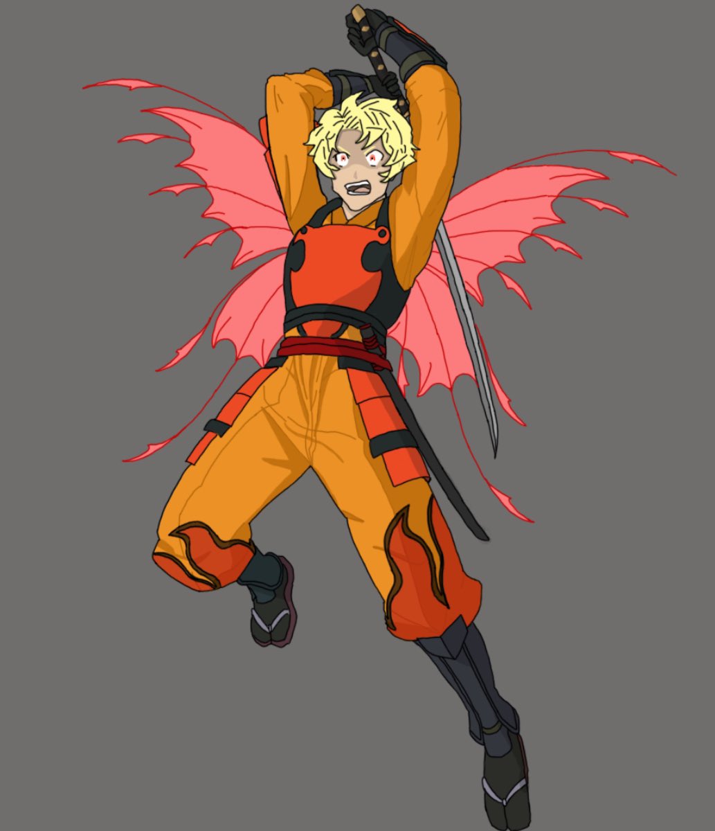 Here’s Another one of my OCs!

Flint the fairy samurai.