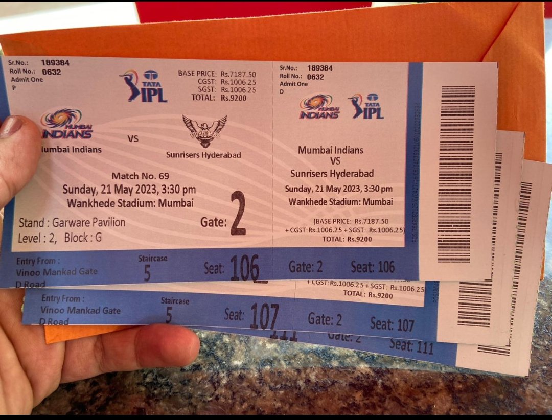 "🙏 Immense gratitude to <a href="/Dream11/">Dream11</a> and Mithun Sir for the incredible hospitality tickets to the epic #MIvsSRH match at Wankhede Stadium! What an absolute privilege to witness the IPL action live from such a legendary venue. Thank you for making this dream come true! 🏏🏟️ #Dream11