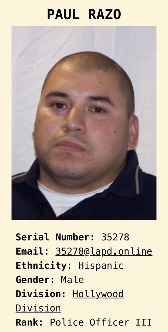 <a href="/LAPDHQ/">LAPD HQ</a> Want to discuss the Hollywood cop arrested for being a serial child rapist last week?

Want to connect with the community? You should ask Hollywood residents if he raped their children.