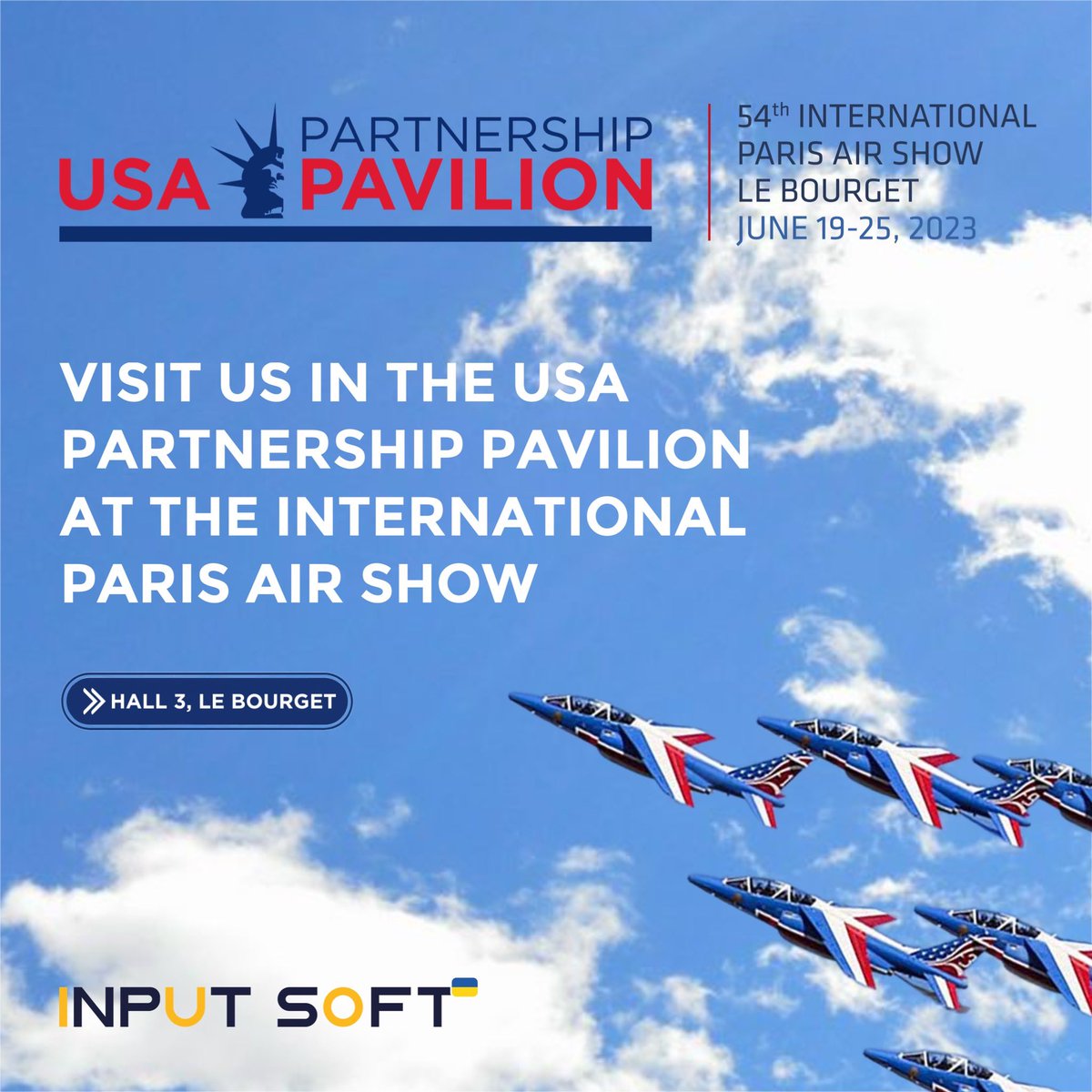 InputSoftware's tweet image. We are thrilled to announce that this year INPUT SOFT will take part in the @parisairshow! ✈️🚀 To learn more about our participation, please read here  - linkedin.com/posts/inputsof…