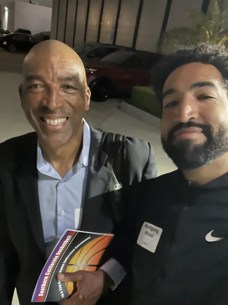 wolfgang_wood's tweet photo. Congratulations to my dad Leon Wood for being inducted into the Southern California Basketball Hall of Fame! Proud of his hard work as a player, coach, and referee and teaching me so much 🏀 https://t.co/UVEY8e6bUQ
