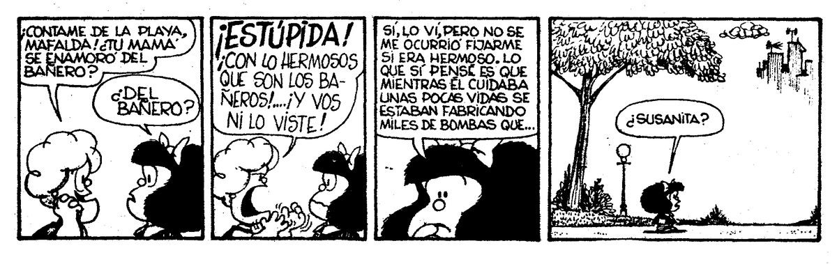 mafalda_bot's tweet photo. Vol. 6, pag. 62, 2da parte. #Mafalda #Quino https://t.co/iyOeaznKS4