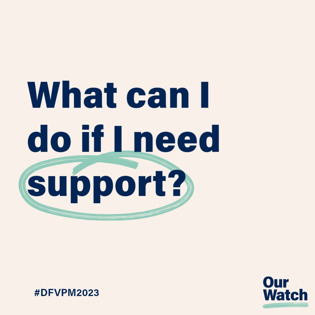 OurWatchAus's tweet image. There are many organisations across Australia that can support victim-survivors of domestic violence.  

You can reach out to @FullStopAus for confidential support 24 hours a day, seven days a week. 
 
#DVFPM2023 
#EndDFV #EndCoerciveControl
