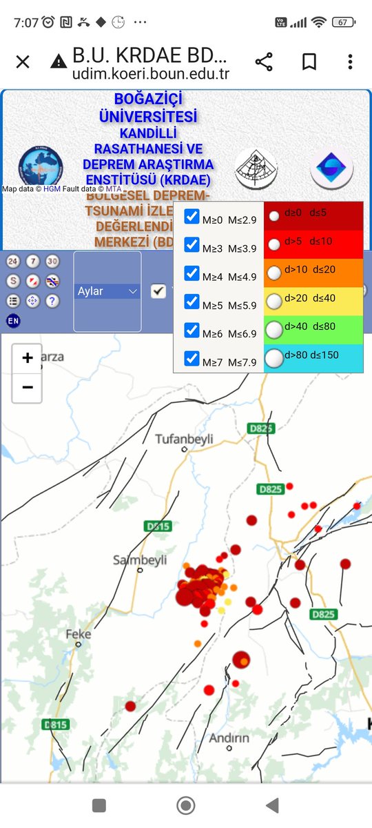 EvsenAdnan's tweet photo. #SAVRUN FAYINDA YENİ #DEPREM
21/5/2023 tarihinde saat 16.22 de 7 km derinlikte #Saimbeyli (#Adana) 4M büyüklüğünde yeni bir artçı deprem meydana gelmiştir. Çok sayıda küçük artçı depremlerin olduğu Saimbeyli ve Göksun ilçelerinde hissedilen depremler Savrun fayı üzerindedir. https://t.co/iYnEbFUni8