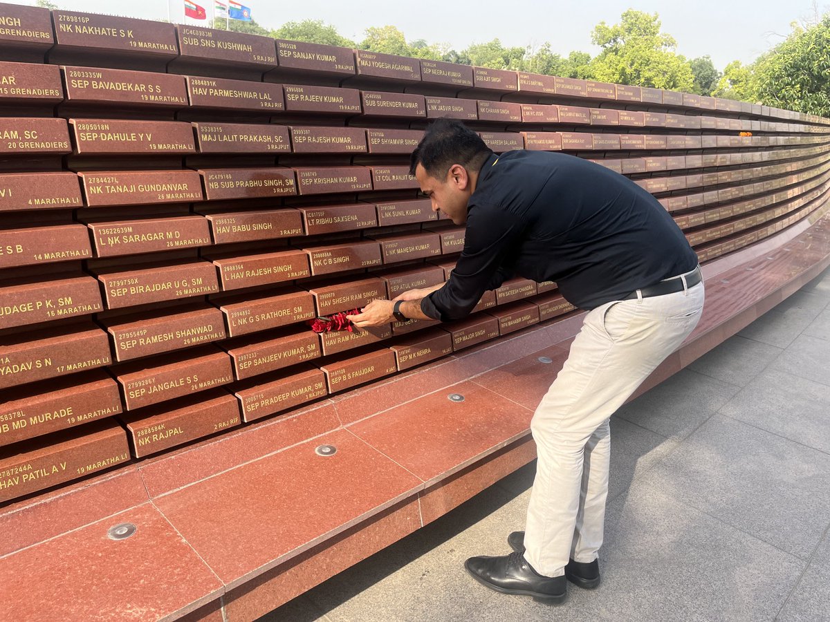 “May we never forget that freedom isn't free.”

राष्ट्रीय समर स्मारक।
#NationalWarMemorial