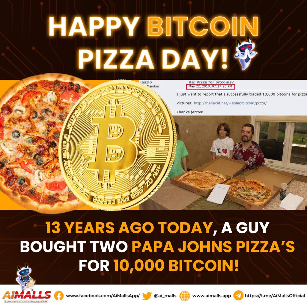 Happy #Bitcoin Pizza Day!