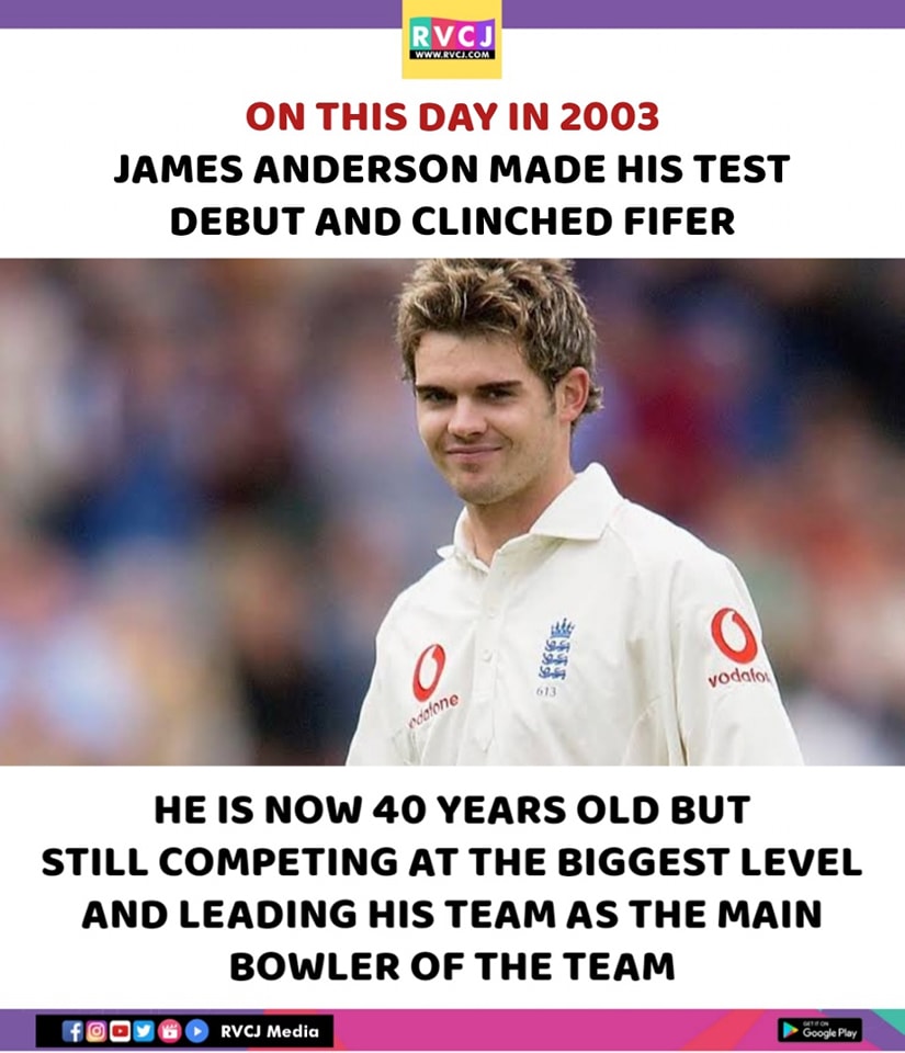 On this day in 2003

#JamesAnderson #TestCricket #Cricket
