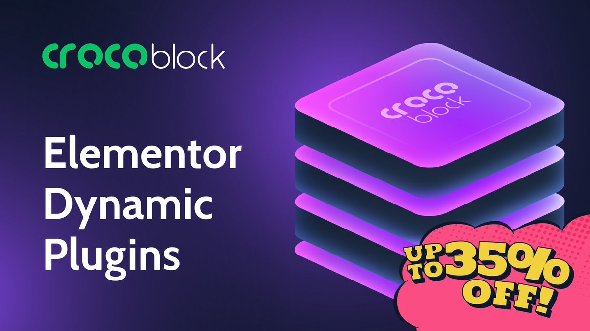elemaxspot's tweet image. Crocoblock is offering the following discounts during their birthday sale: 
35% – Custom Subscription
30% – All-Inclusive Yearly Plans 
25% – Lifetime Subscriptions
#crocblock #jetplugins #elementor 

Take advantage of this amazing offer: crocoblock.com/pricing/?ref=2…