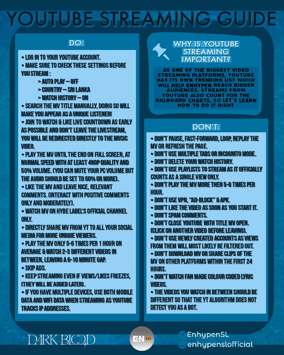 [YOUTUBE STREAMING GUIDE]

BITE ME MV WILL BE OUT TODAY AT 14:30! AS WE ALL ARE EXCITED IN THE WAITING ROOM, PLEASE TAKE SOME TIME TO READ THIS CAREFULLY ENGENE. [Refer to the template..]

©𝐄𝐧𝐡𝐲𝐩𝐞𝐧𝐒𝐋 

<a href="/ENHYPEN_members/">ENHYPEN</a> <a href="/ENHYPEN/">ENHYPEN OFFICIAL</a> #ENHYPEN #엔하이픈 #エンハイプン