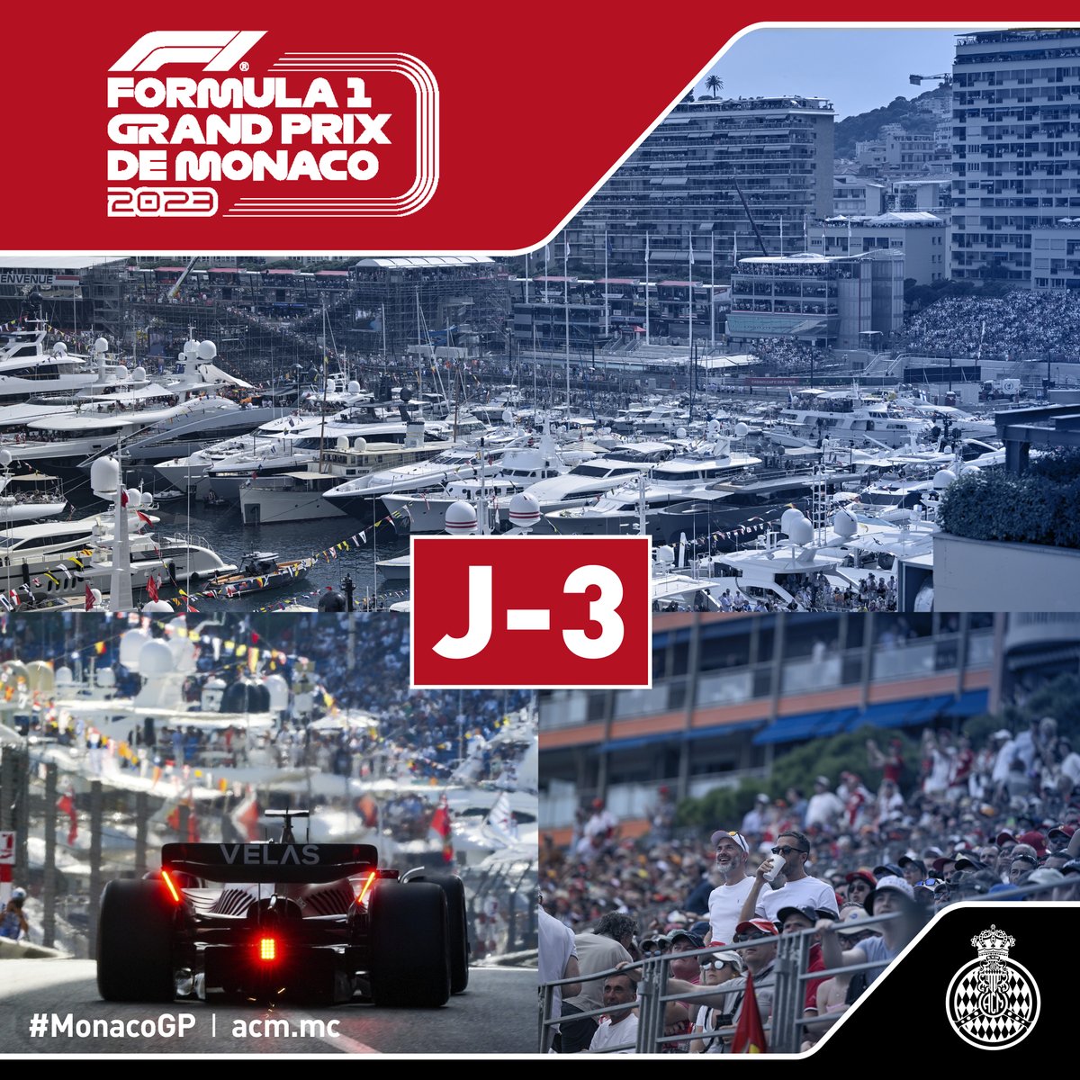 It's 𝙍𝘼𝘾𝙀 𝙒𝙀𝙀𝙆.. !!! 🏆🇲🇨✨

Only 3️⃣ days left 🤩
Who's excited? 👋 

formula1monaco.com 🎟
#MonacoGP #F1 #MonacoCircuit