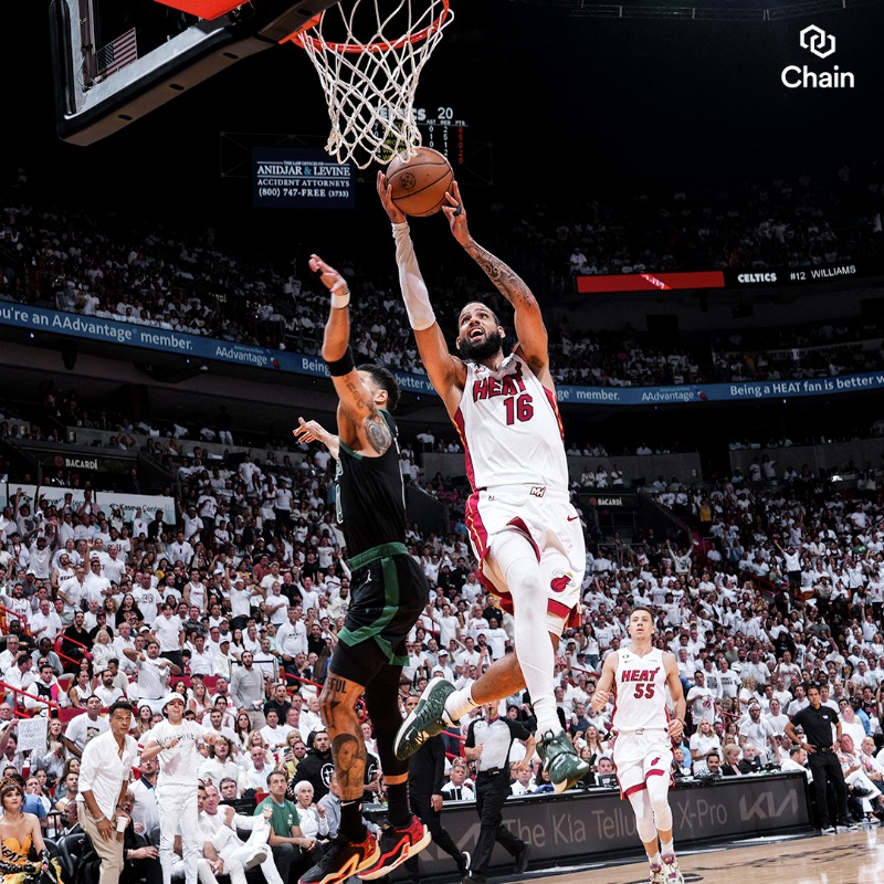 MiamiHEAT's tweet photo. Jumped out to a big lead in front of our #WhiteHot crowd and never looked back. Look back at tonight's Game 3 win Through The Lens 📸

@MiamiHEAT // @Chain