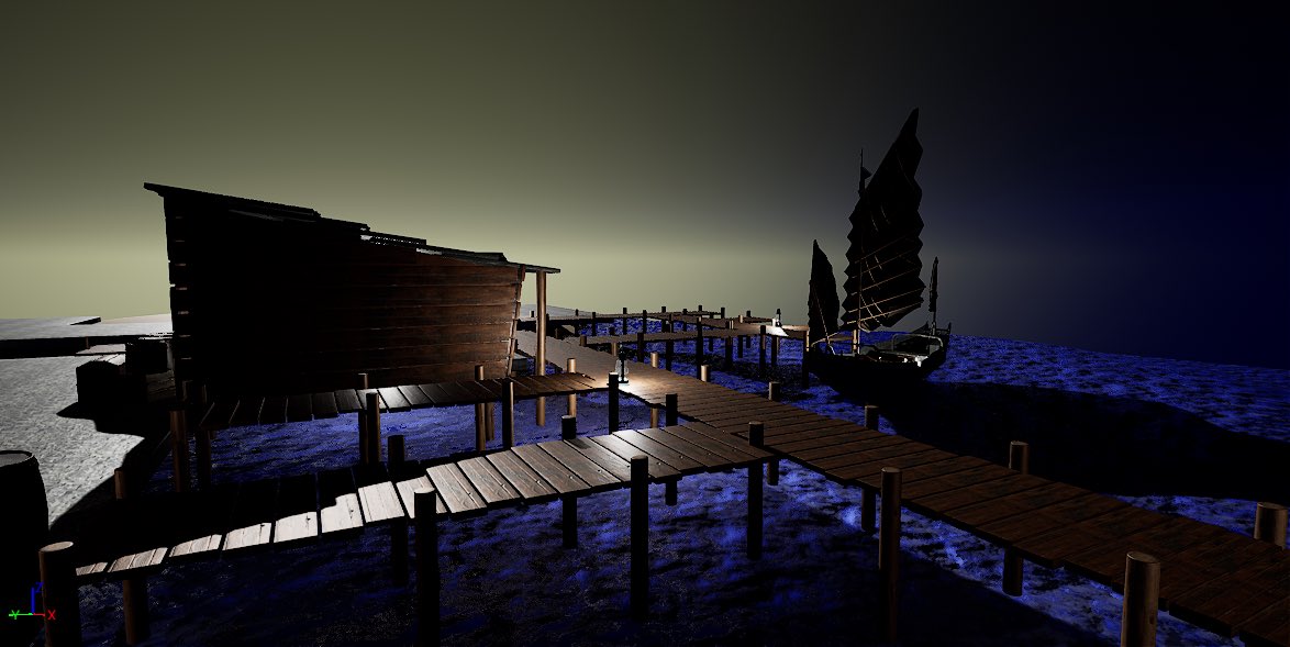 kbdoesart's tweet photo. 3D environment of a dock I put together!
#art #artist #3d #3dmodeling #unreal #unrealmodeling #unrealenvironment #3denvironment https://t.co/xdxkngSz4t