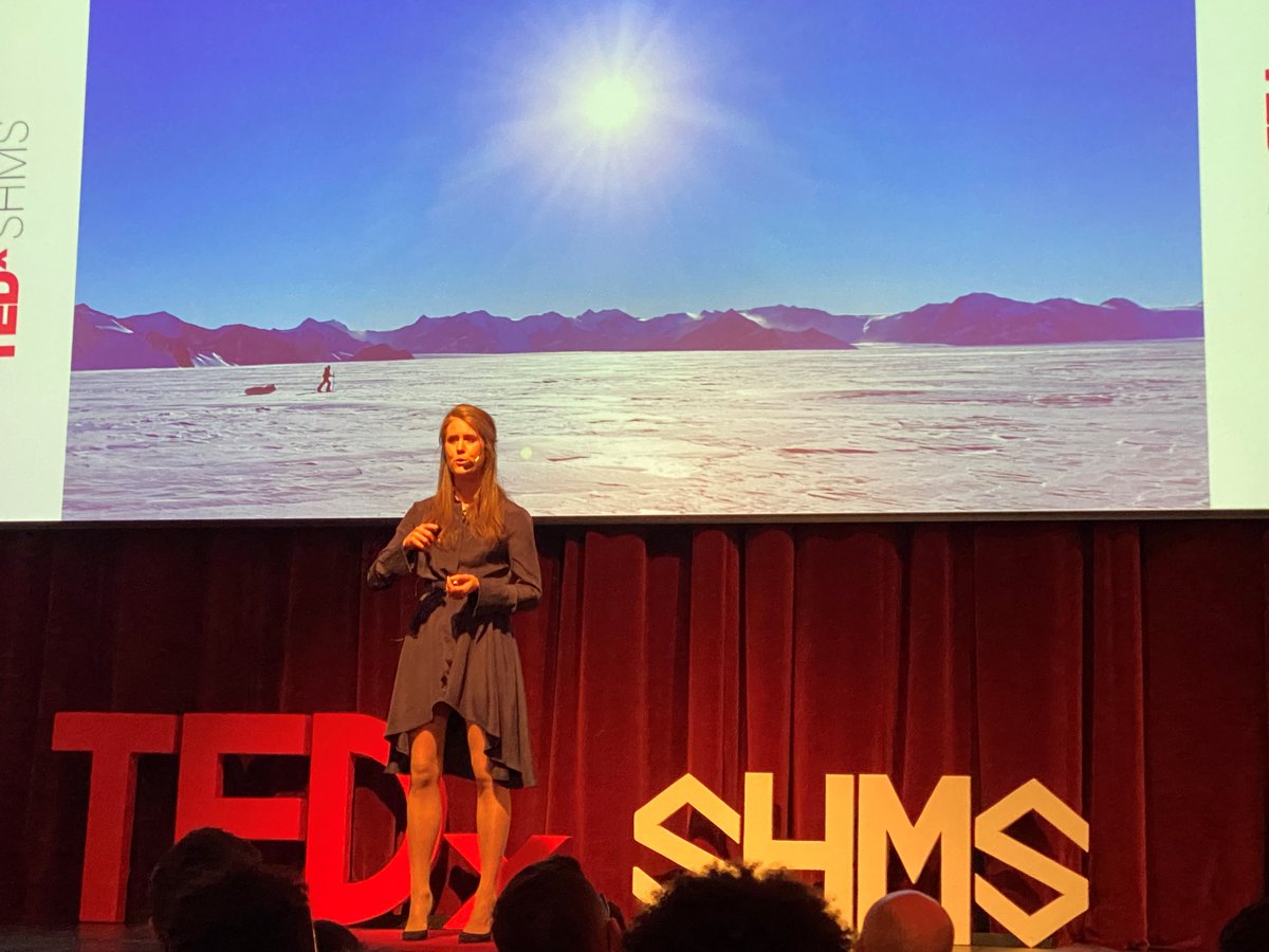 Anja Blacha at TEDx Talk at #TEDxSHMS about her adventure to the South Pole, #resilience and #empowerment. Book Anja Blacha as Keynotespeaker for your next event:premium-speakers.com/referent-moder… #premiumspeakers