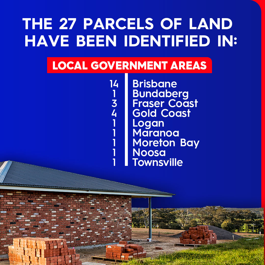 Following Queensland's housing summit, a land audit has identified more than 27 hectares of state-owned land as potential areas for new housing.

The sites are now undergoing a more detailed investigation.

WATCH LIVE at 6pm for more details. #9News