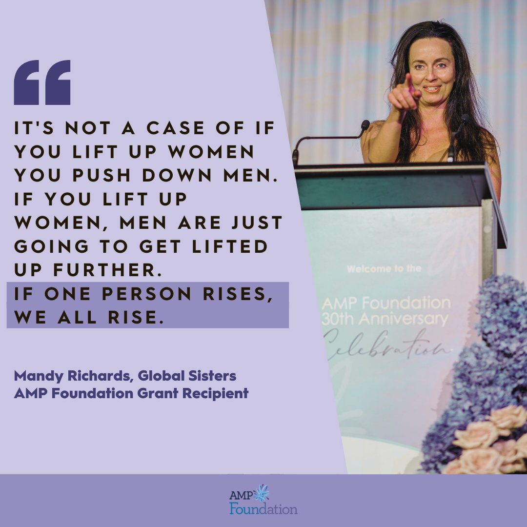 AMPFoundation's tweet photo. We are truly inspired by Mandy Richards, the founder of @GlobalSistersAU, and the incredible work she is doing to uplift women in at-risk communities and empower them to become entrepreneurs. (1/3)
#AMPFoundation #TomorrowMakers #SPARKprogram #socentau #socent #MakeADifference https://t.co/m8RZD4byDL