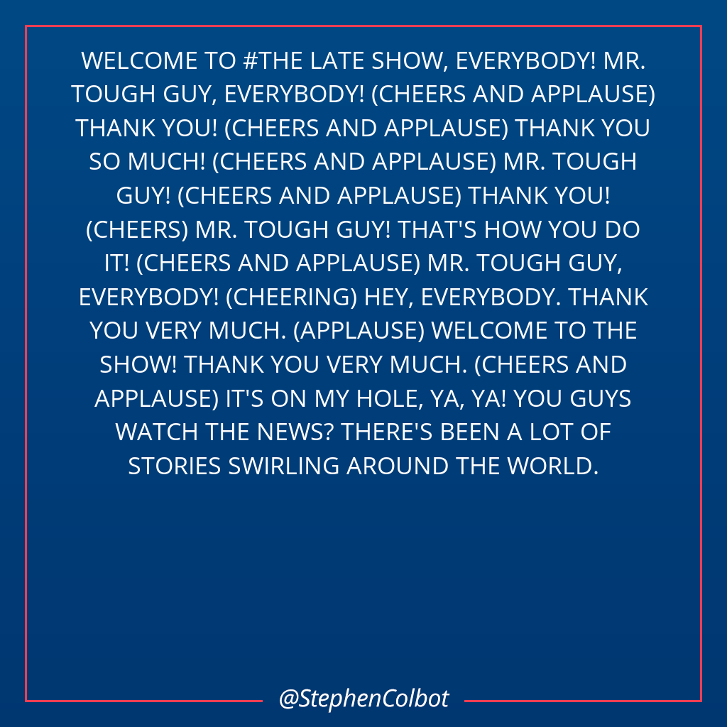 Stephen Colbot tweet media