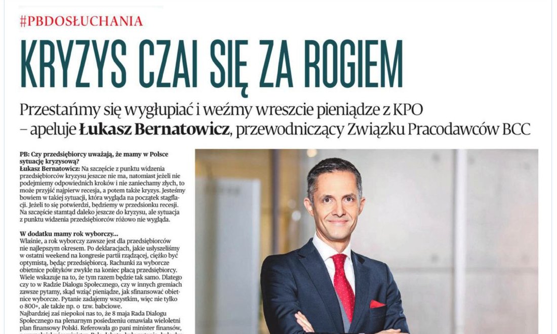 BCCorg's tweet photo. Przestańmy się wygłupiać i weźmy wreszcie pieniądze z KPO. Wpompujmy je w naszą gospodarkę, która wymaga tego, jak sucha gąbka wody - Łukasz Bernatowicz z #BCCorg w @puls_biznesu #KPO #gospodarka #RDS #kryzys #eksperciBCC
https://t.co/MLbXGTmirH https://t.co/BnvDbO6ABz