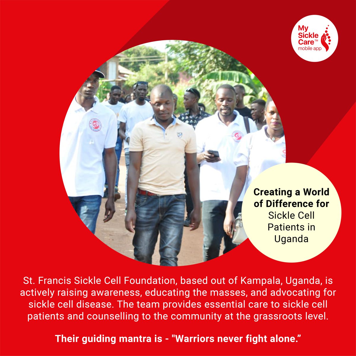 MySickleCare's tweet photo. Community efforts supporting sickle cell patients in Uganda.
.
.
#sicklecellpatients #communityeffortsforsicklecellpatients #bottomofpyramid #sicklecelldiseasemanagement #mysicklecareapp #inclusivityforsicklecellpatients #marginalizednomore #nodiscriminationforsicklecellpatients https://t.co/8mWGDZTqDi