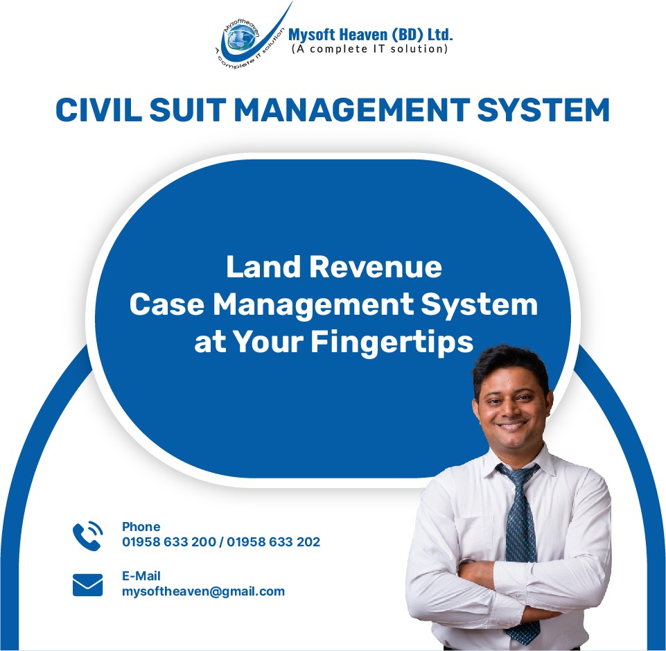 mysoftheaven's tweet photo. #civilsuit
#management
#system
#civilsuitmanagementsystem
#dhaka
#bangladesh
#mysoftheavenbd
#landrevenue
#casemanagement
#fingertips https://t.co/QeUGVzDf20