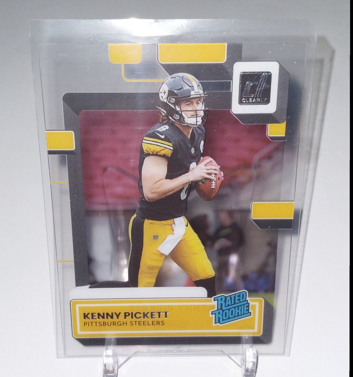 JUSTBUYSPORTSC1's tweet photo. KENNY PICKETT DONRUSS CLEARLY ROOKIE CARD https://t.co/bDpgJkfec7