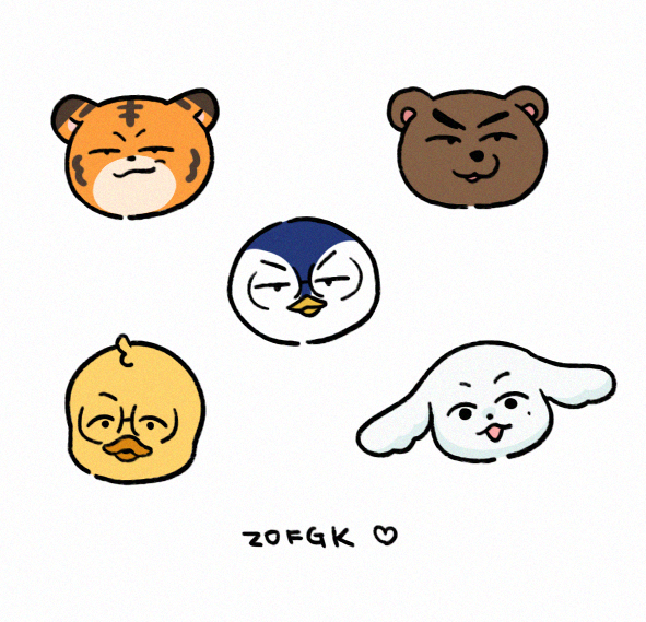 xoxo_99123's tweet photo. ⚡️🐯🐧🐻🐶
#T1YouDidWell https://t.co/dY2rU7yqmA