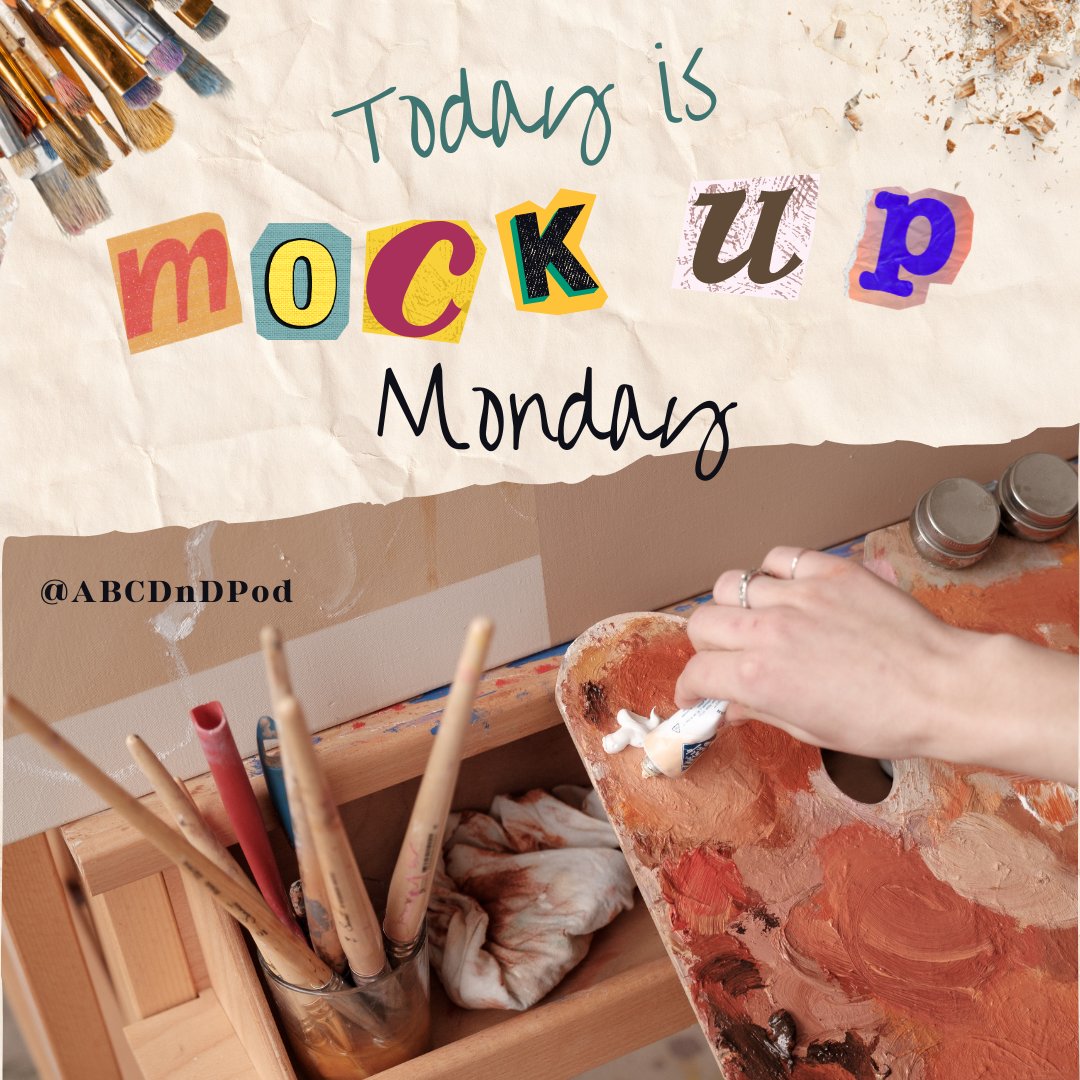 ABCDnDPod's tweet photo. On this marvelous magnificent #MockupMonday I want to see the rough drafts, the first copy, the thing you are excited about but its not quite done. Lets show some support to those who are hard at work in the #TTRPG community! https://t.co/2rUPMrJ1Ot