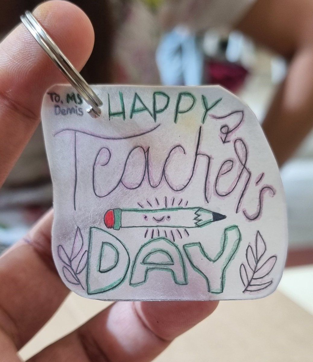 Made Teacher's Day and personal keychains during our CCA last week 😄