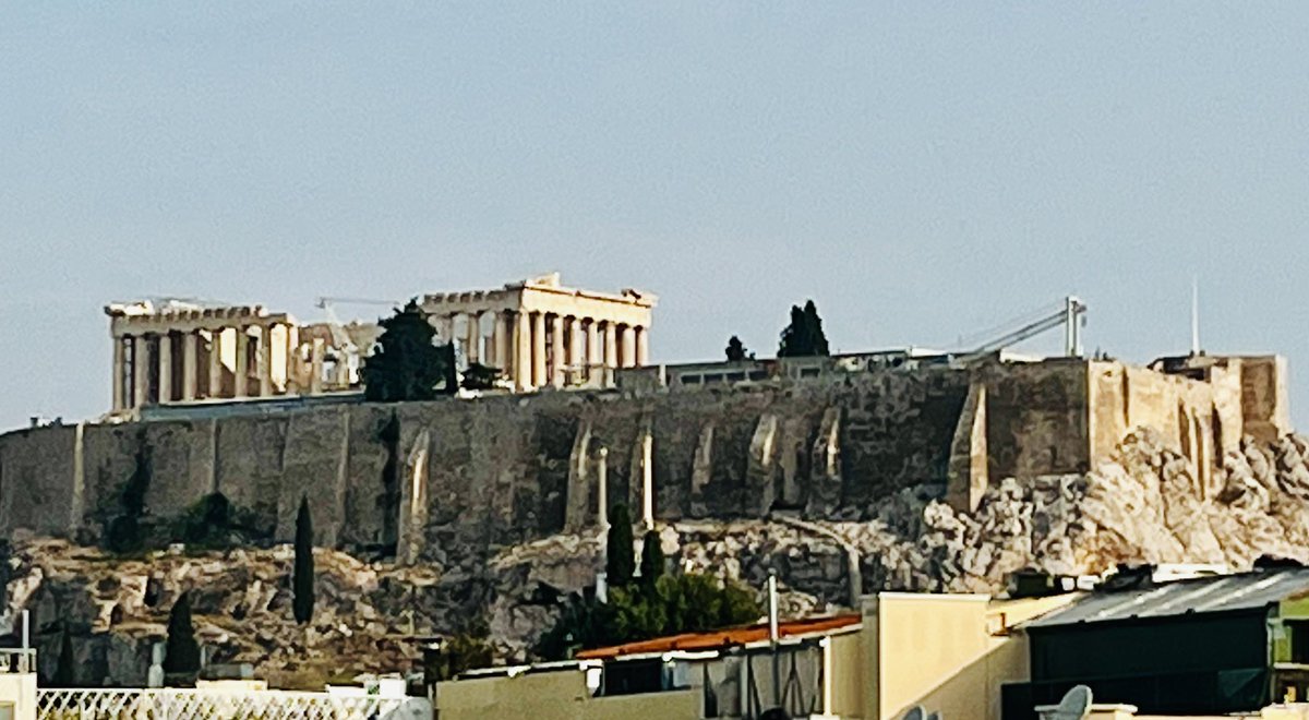 Morning again from Athens ☀️ 🇬🇷 👋 Our view for @BBCBreakfast & @BBCNews. All the fallout from #Greece’s election - and why the prime minister is poised to ask his country to vote AGAIN - so that he can win an outright majority. W/ @KallergisK & @jadominguez_a