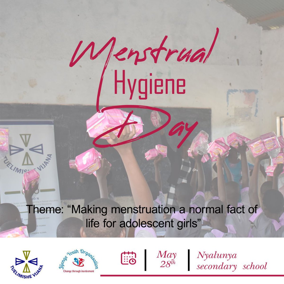 Menstruation is a natural part of life and every adolescent girl and young woman deserves to feel confident and comfortable during her periods. 

Let us all prioritize supporting adolescent girls with menstrual hygiene products. 

#menstrualhygieneweek #keepinggirlsinschool