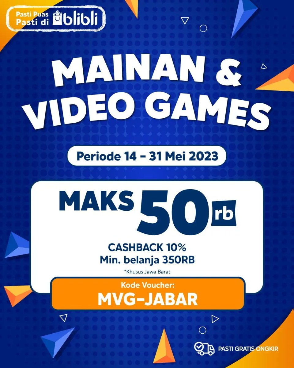 InfgameB's tweet photo. Belanja di blibli lebih hemat pakai code promo 👉 MVG-JABAR 👈
yuu cek toko kami di https://t.co/qOyPEzmpGl 👉https://t.co/6xgSYrZmiX 👈
#KARINA #COVIDー19 #GISELLE #becca #YAKARTA #ONEPIECE1062 #masihpagi https://t.co/AIZwEIUUo6