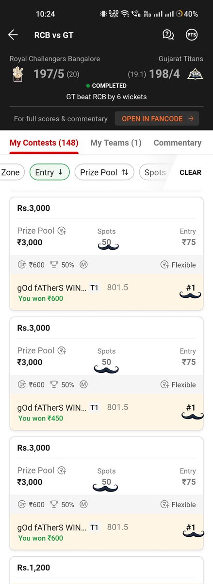 TheRitikGupta's tweet photo. Ultra cleansweep in IPL upto 339 members mini Gl Rank 1.

Same team posted on my telegram channel 👇

https://t.co/CZq4d6QoqD

#Dream11 #ViratKohli𓃵 #subhmangill #GTvsCHE #IPLPlayOffs #vision11 #JioCinema #1xbet #TrendingNow https://t.co/4hTNW0zi6E
