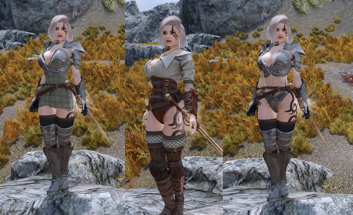 【鎧・アーマー/Deze Armor Set CBBE 3BBB 3BA】ロアフレンドリーでセクシーな新しい鎧を追加します。

・盗賊ギルドの鎧　作成orトリニアから購入
・スチールプレ…

#スカイリム #MOD #Skyrim