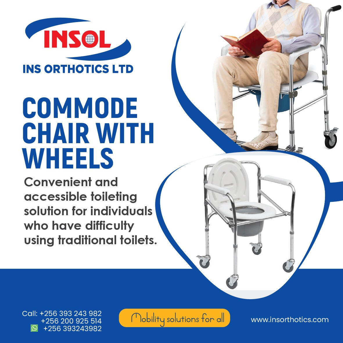 A commode chair is designed to provide a convenient and accessible toileting solution for individuals with mobility limitations or specific health needs.