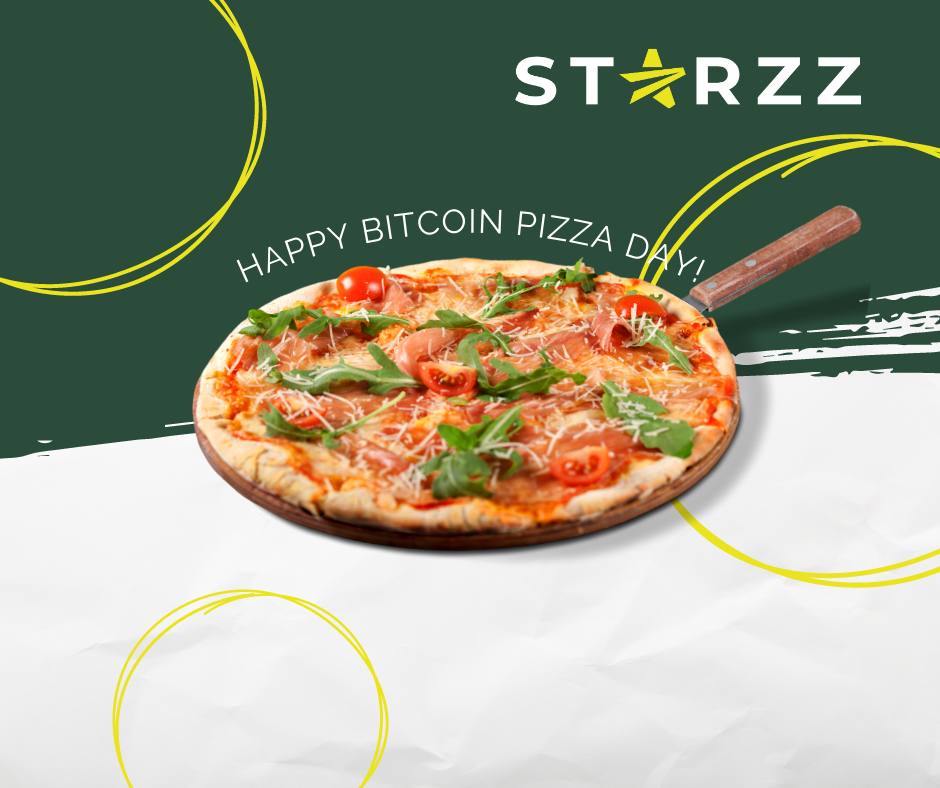 StarzzToken's tweet photo. 🍕🎉 Happy Bitcoin Pizza Day! 🎉🍕
On this day, May 22nd, we celebrate the historic moment when the first-ever real-world Bitcoin transaction took place for the purchase of two pizzas back in 2010
Share your favorite Bitcoin or crypto story in the comments below and tag a friend! https://t.co/zdHkNRX57I