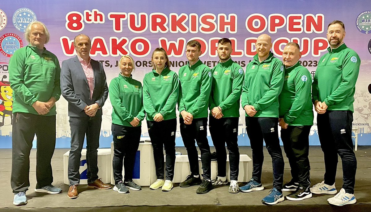 JonMackey14's tweet photo. The last prep event before the European Games, WAKO World Cup Istanbul. Amy Wall In flying form taking the Gold -60kg. Gold also for Nicole Bannon -60 & Tony Stephenson -79, Bronze for Peter Carr -75. Thanks to @TeamIreland for supporting this trip #nothinginourway #kickboxing https://t.co/wIeTDQDstA
