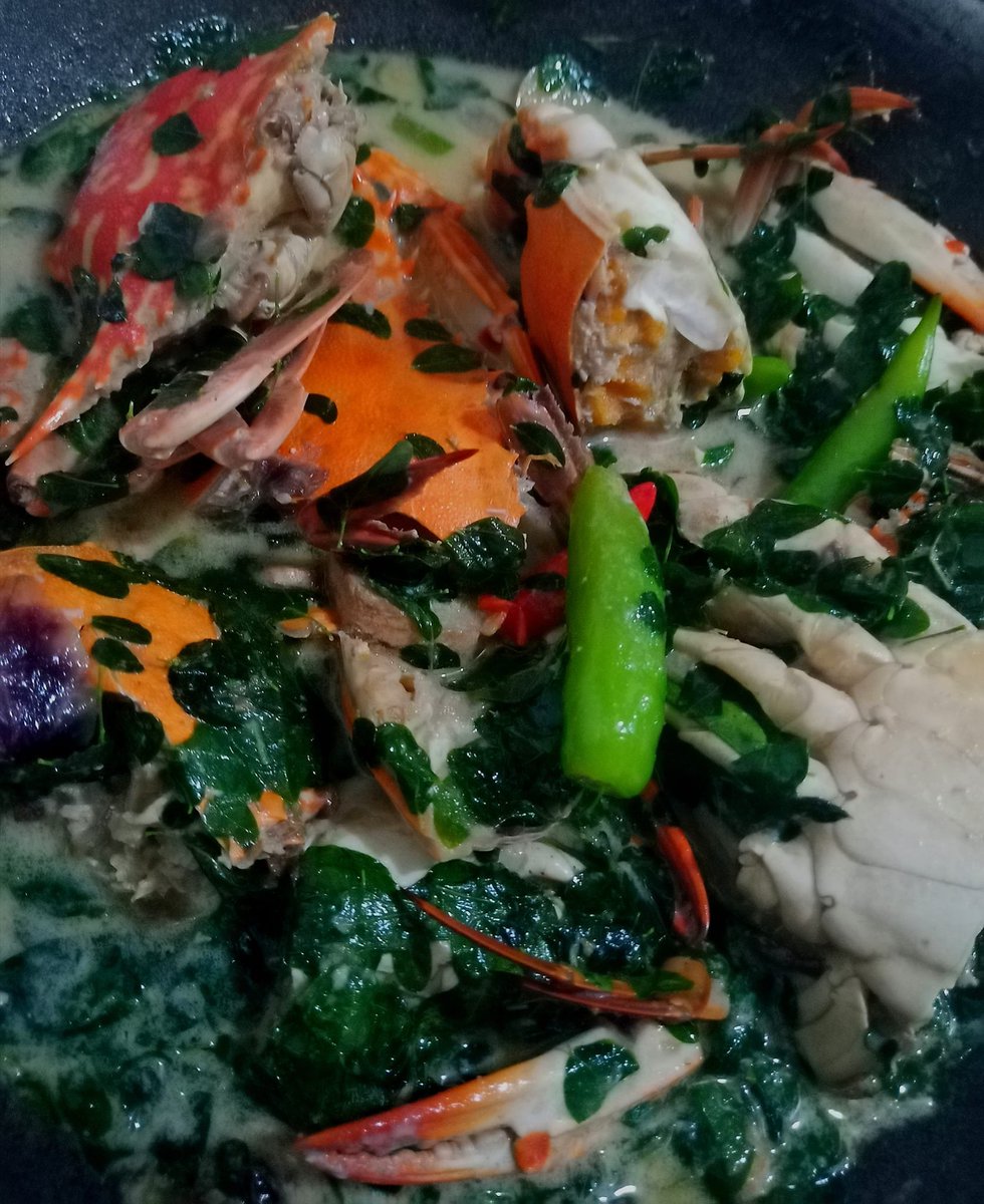 SETHXYRILL's tweet image. #Filipinodish #Pinoydish
Alimasag with malunggay sa gata. :) Happy lunch po.