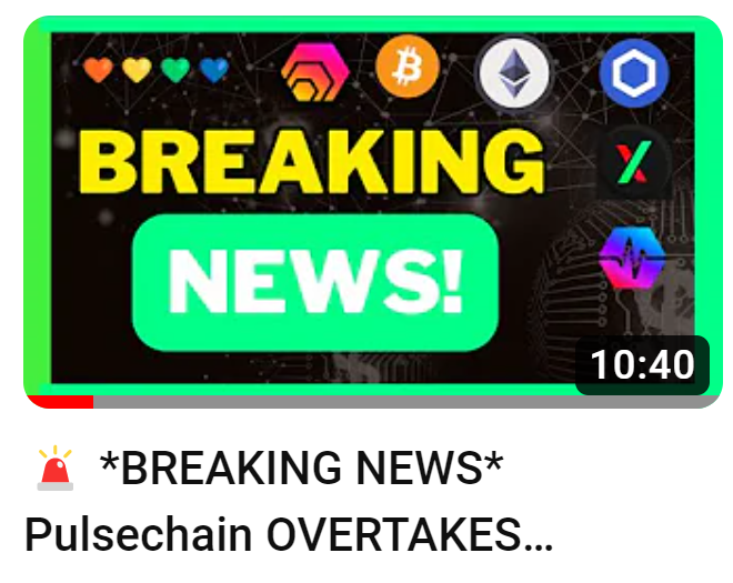 yourfriendSOMMI's tweet photo. ❤💛💚💙

*BREAKING NEWS* 🚨🚨🚨

#PulseChain Overtakes Binance for #2 spot in Crypto!

$PLS + $PLSX + $HEX!

Watch ⬇️⬇️⬇️

https://t.co/qpn4BjI7kF https://t.co/03Bn5cGjln