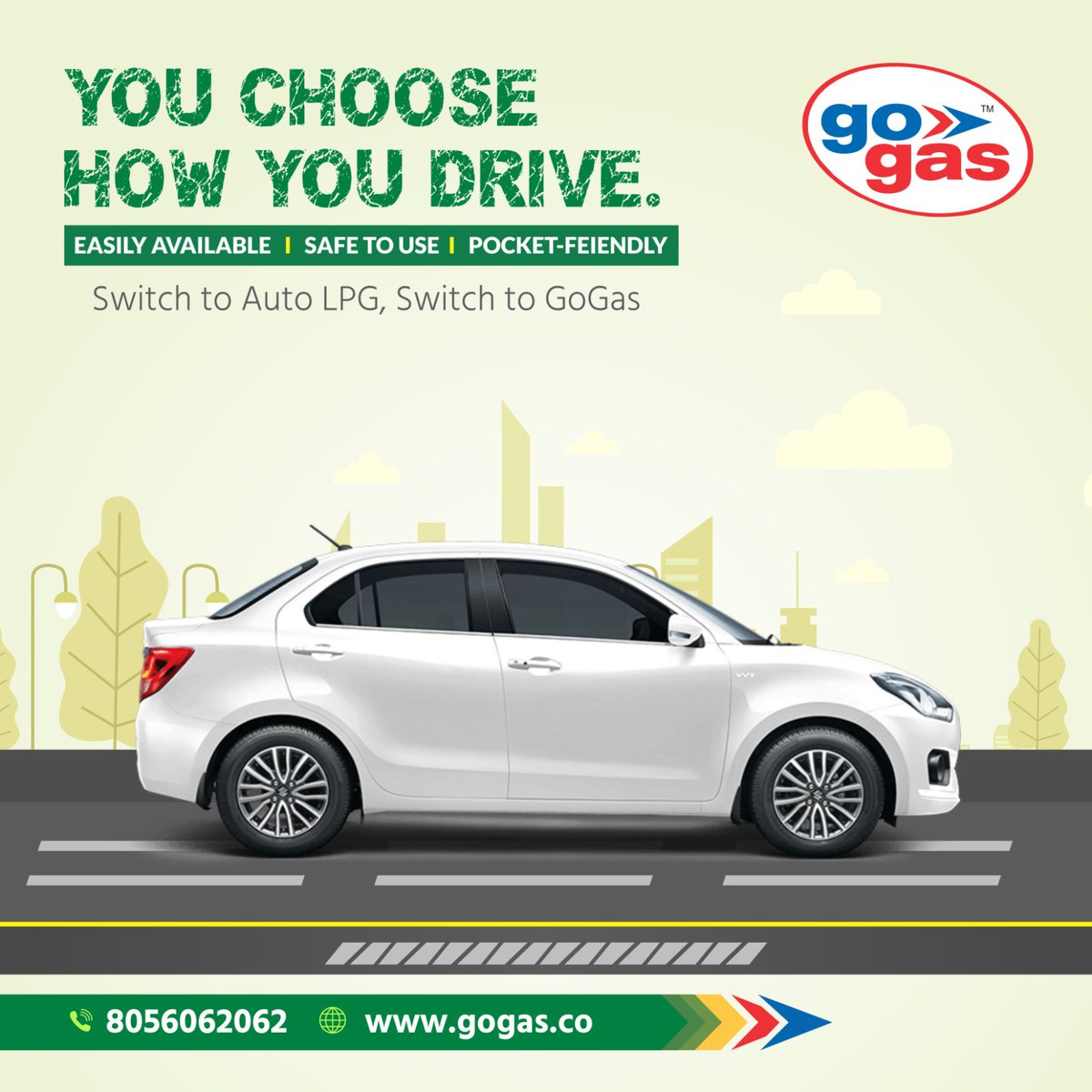 You Choose how you drive

✅ Easily Available
✅ Safe to use
✅ Pocket Friendly

Switch to Auto LPG, Switch to Gogas
Call 📲 8056062062
.
.
.
.
 #lpgpump #confidencepetroleum #naturalgas #ecofriendly #lpg #gogreen #greenfuel #greenenergy #poweredbylpg #lpgbenefits #bengalurucity