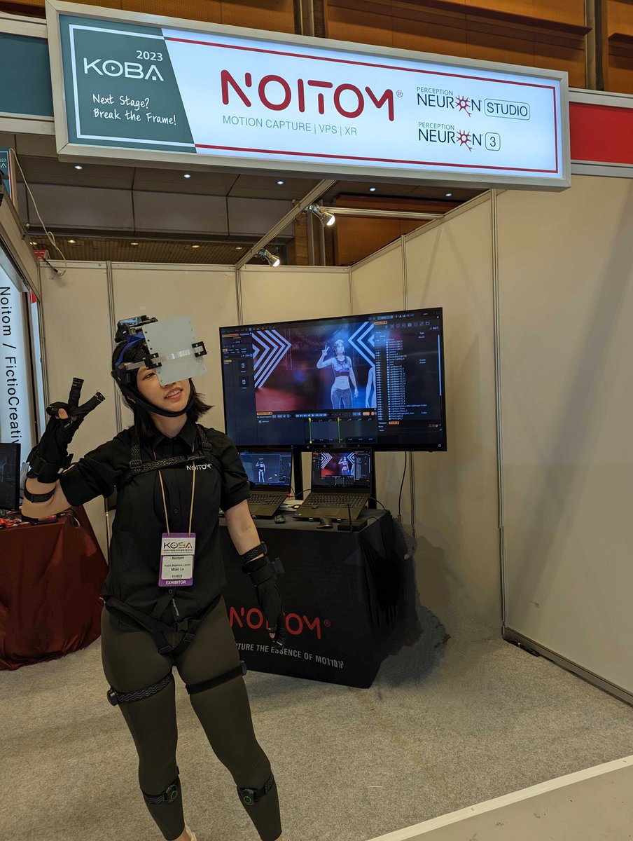 noitomocap's tweet photo. Still got #KOBA on our mind!
It was great to reconnect with our partners in Korea & discuss with visitors how to bring realtime #motioncapture into their pipelines.
Link in bio to order your own system today - https://t.co/UMJUD1AgAJ
.
.
.
#mocap #KOBA2023 #Replikant #UE5 https://t.co/ubAq4Jf15X