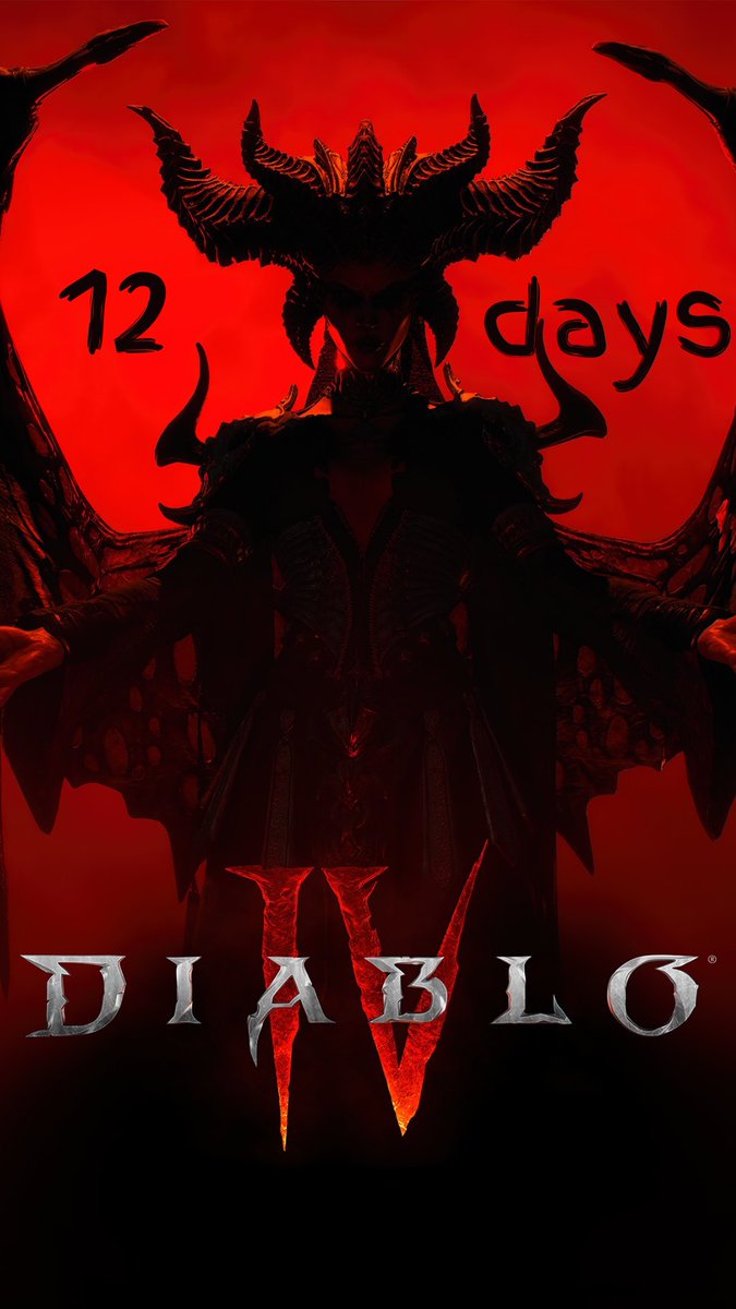 😈 12 days til all HELL breaks loose! #HailLilith #DiabloIV