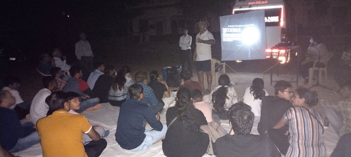 OVSRCSC's tweet photo. Kutch Star Party....held at Rudra mata dam, Bhuj and organized jointly by CSC Bhuj and CSC Rajkot. 52 participants attended the event @narottamsahoo @GUJCOST @InfoGujcost @RscBhuj @RSCBhavnagar @RscPatan @RSCRajkot @dstGujarat @IndiaDST @vnehra @PMOIndia @CMOGuj https://t.co/ZjHy8AvqDO