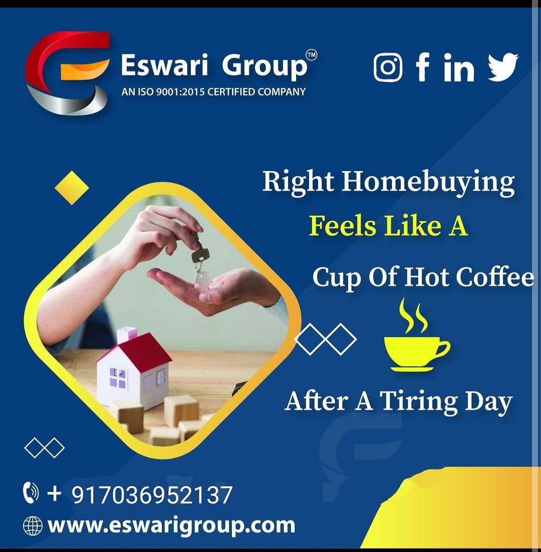 At eswari group home buying is easy affordable and planned.experience the joy of homebuying with us.
#EswariGroup 
#BestConstructionCompanyinVizag 
#eswariflats 
#visakhapatnamrealestate 
#2bhkflatforsale 
#EswariHomes 
#bankloan
#teacher 
#bestqualityconstruction