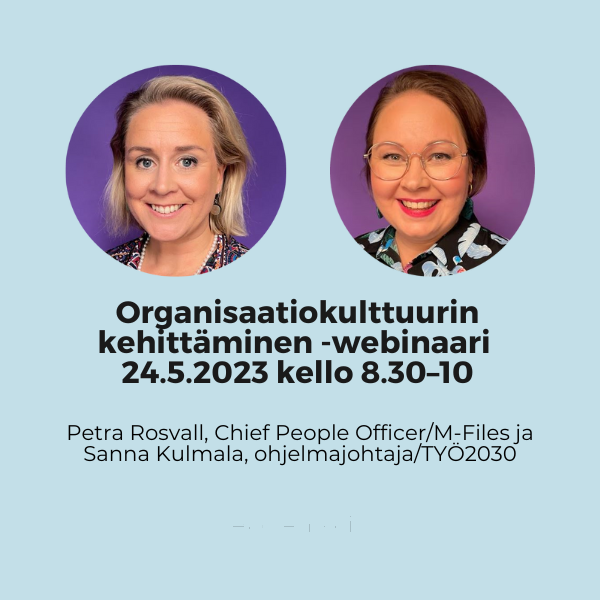 tarkeissatoissa's tweet photo. Tule mukaan webinaariin 24.5.kello 8.30–10. 

Ilmoittautuminen päättyy ma 22.5. klo 15 https://t.co/xfN8dPFSL2

#työelämänkehittäminen #tärkeissätöissä  #webinaari

@kuntatyonantaja @Tehy_ry @SuPerLiitto @JHLry @Jyty_ry @JUKOry https://t.co/eqLBQnJWSf