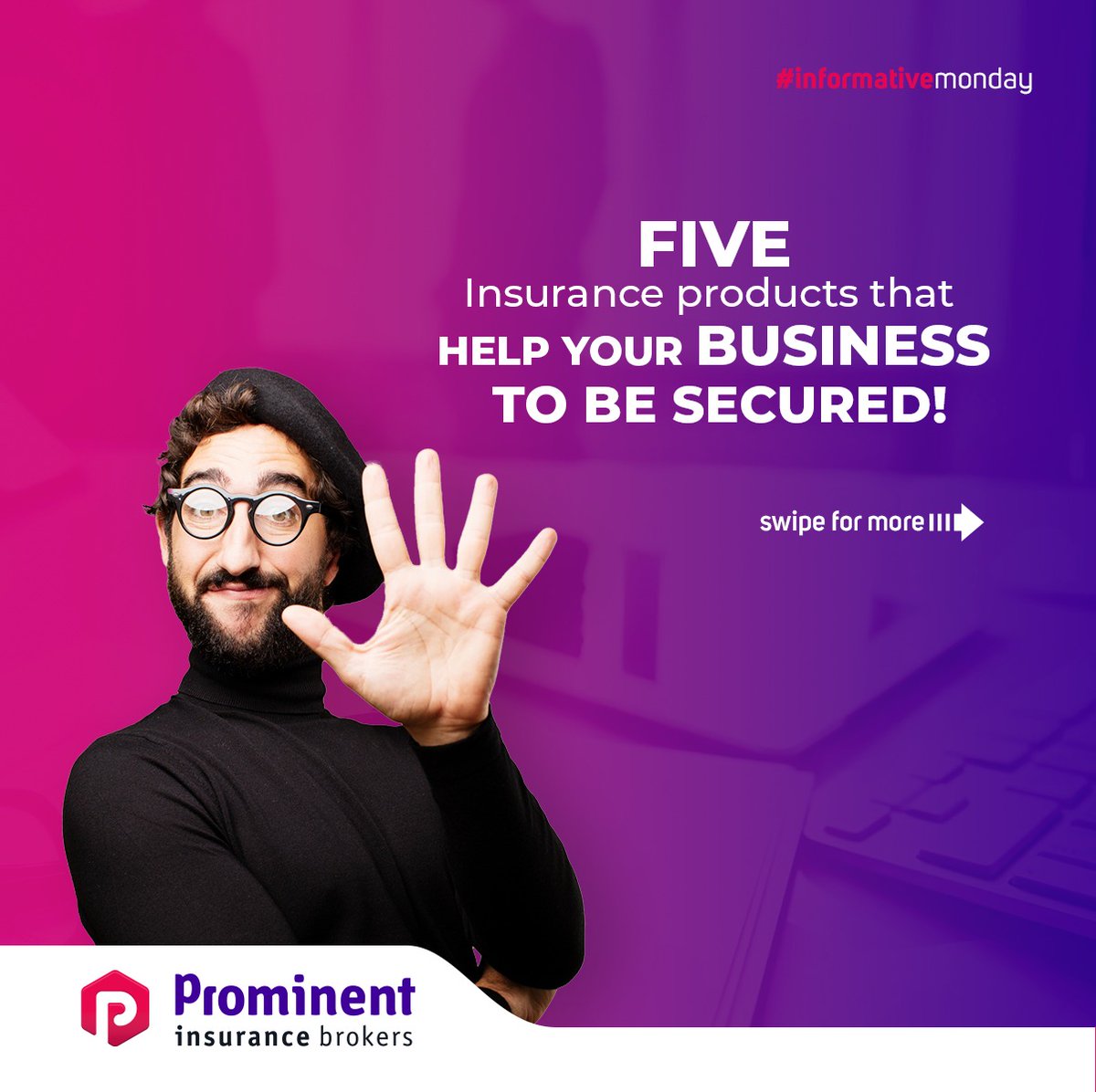 ProminentInsur1's tweet photo. Keep your business be secure! This is how
#InformativeMonday #monday #business #businessinsurance #grouphealthinsurance #Marinecargoinsurance #professional #professionalindemnity #cyberinsurance #cybercrime #directorsandofficers https://t.co/klzDEsmjZF