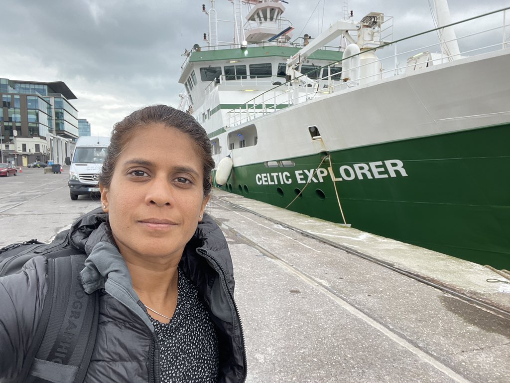 En route to new habitats and much science aboard the #RVCelticExplorer for #CE23010 led by @DrShmoo! Excited to contribute to the work onboard focusing on scientifically managing and protecting vulnerable deep sea ecosystems (sponge fields!). Also on the look out for cetaceans 🐋